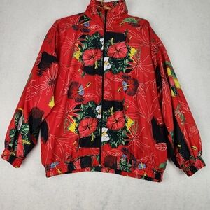 Kloz 90s Red Floral Jacket Large